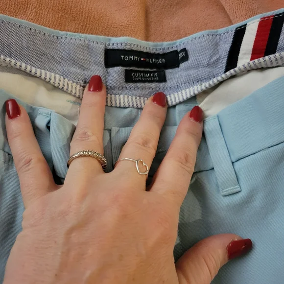 Tommy Hilfiger Sky Blue Men's Chinos - Picture 3 of 4